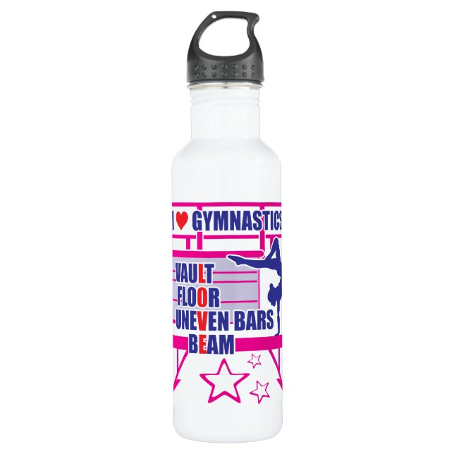 Gymnastics 710 Ml Water Bottle (Front)