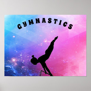 Gymnastics Abstract Poster
