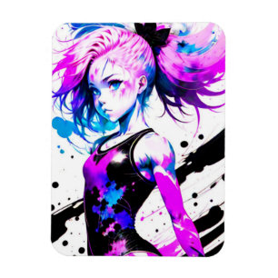 Gymnastics Abstract Spirit of the Gymnast Magnet