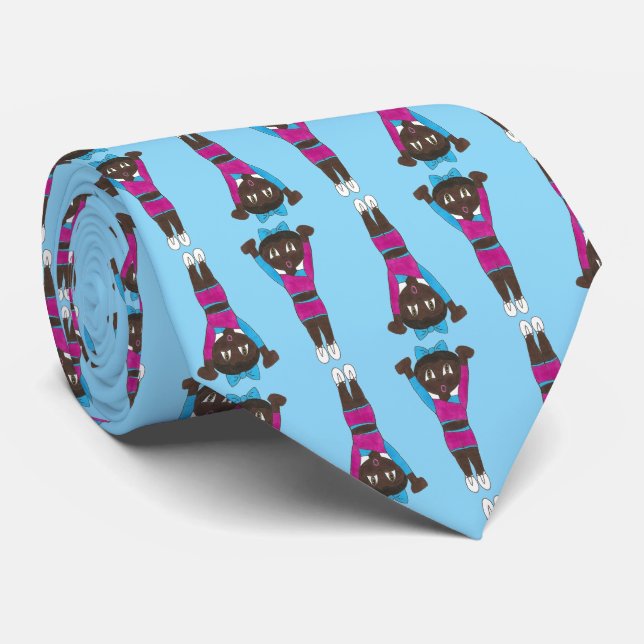 Gymnastics Acrobatics Dance Gym Dad Tumbling Gift Tie (Rolled)