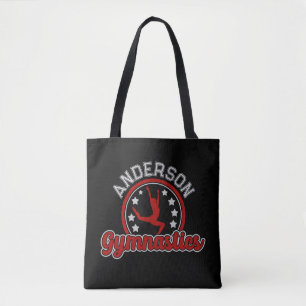 Gymnastics ADD NAME Gymnast Vault Floor Athlete  Tote Bag