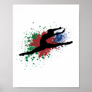 Gymnastics Aesthetic Gymnast Dance Poster