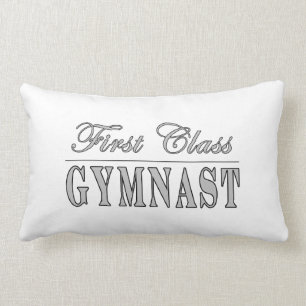 Gymnastics and Gymnasts : First Class Gymnast Lumbar Pillow