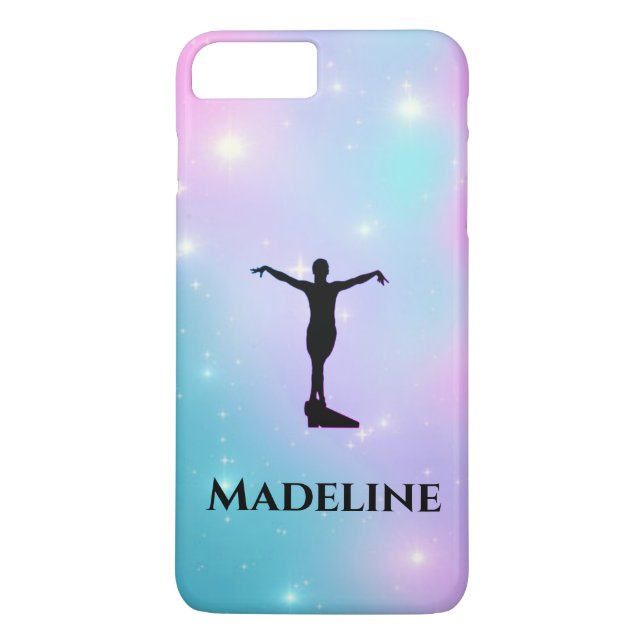Gymnastics Apple iPhone Case - Personalize w/ Name (Back)