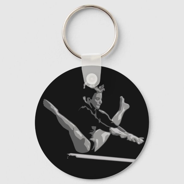 gymnastics balance beam keychain (Front)