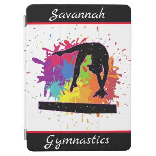 Gymnastics Balance Beam Paint Splatter iPad Air Cover