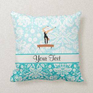 Gymnastics Balance Beam Throw Pillow