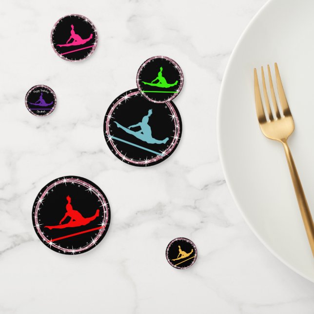 Gymnastics Bars Birthday   Confetti (Group)