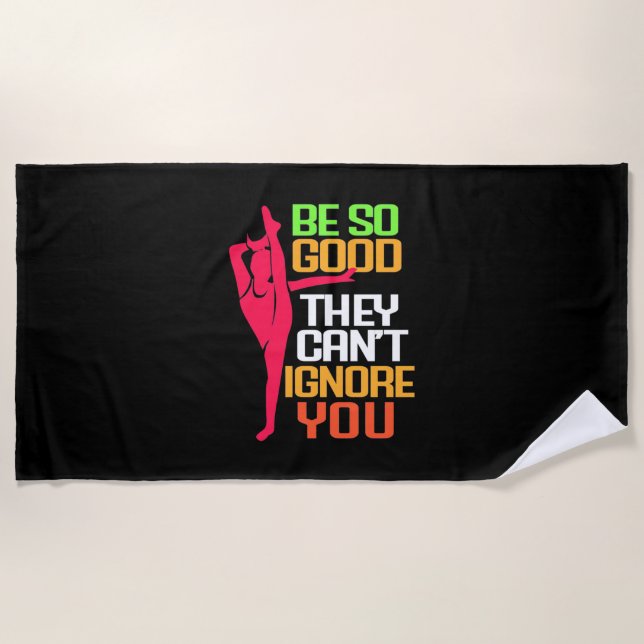 Gymnastics Be So Good Beach Towel (Front)
