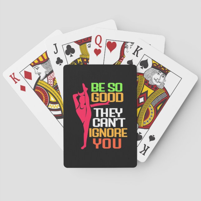 Gymnastics Be So Good Playing Cards (Back)