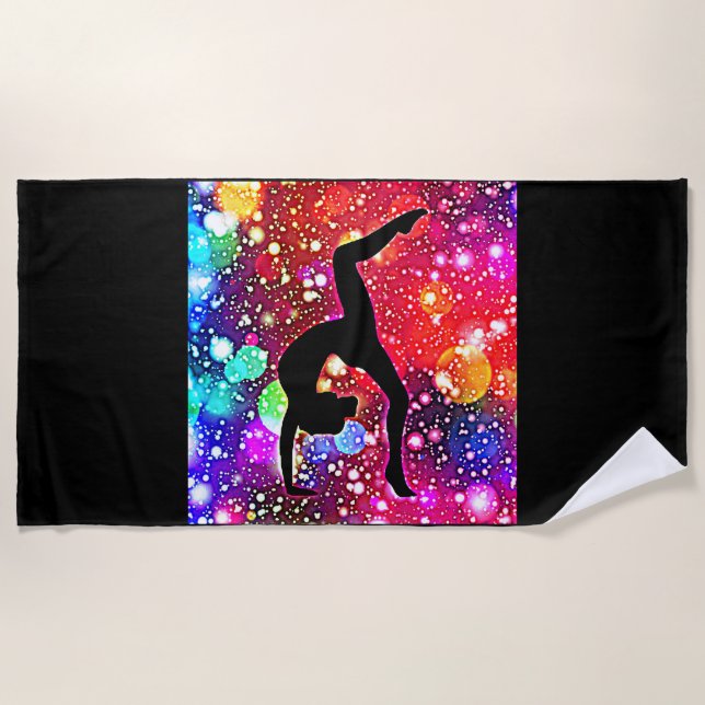 Gymnastics beach towel. beach towel (Front)