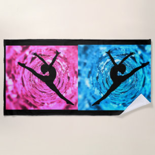 Gymnastics beach towel. beach towel