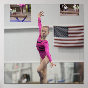Gymnastics Beam Poster