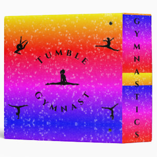 Gymnastics Binder for Girls Personalized w/ Name
