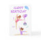 Gymnastics birthday card personalized