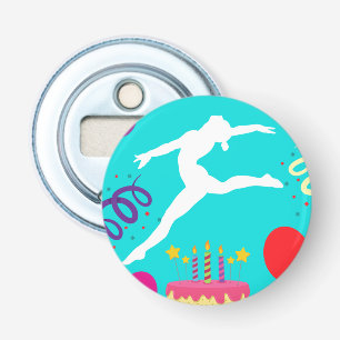Gymnastics Birthday Party Bottle Opener