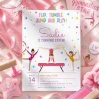 Gymnastics Birthday Party Cute Colourful