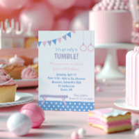 Gymnastics Birthday Party Invitation
