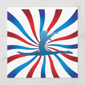 Gymnastics Birthday Party Invitations