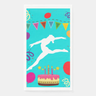 Gymnastics Birthday Party Napkin