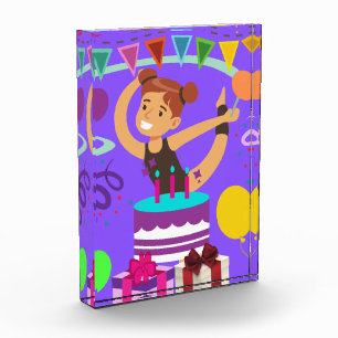 Gymnastics Birthday Party Photo Block
