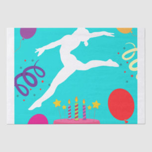 Gymnastics Birthday Party  Wrapping Paper