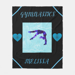 GYMNASTICS blanket personalized.