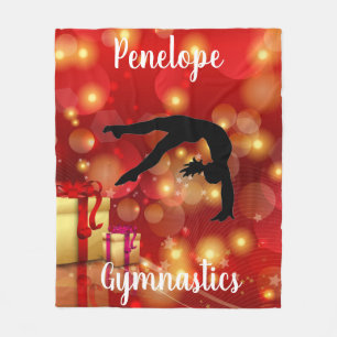 Gymnastics Bokeh Gifts n' Glitz Fleece Blanket