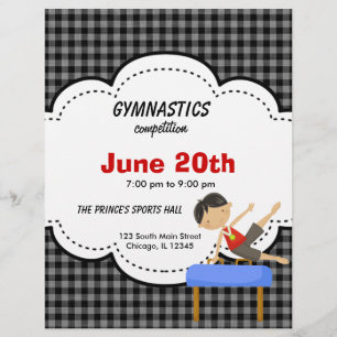 Gymnastics Boy Competition (Black) Flyer