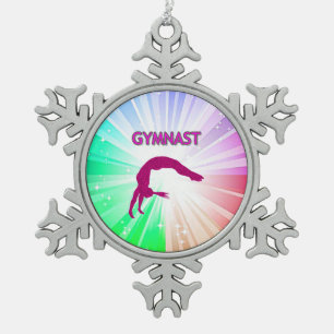 GYMNASTICS "BRIGHT LIGHTS" SNOWFLAKE TREE ORNAMENT
