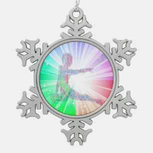 GYMNASTICS "BRIGHT LIGHTS" SNOWFLAKE TREE ORNAMENT