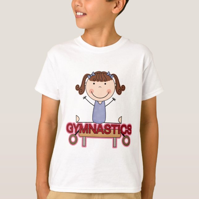 GYMNASTICS - Brunette Girl Splits T-shirts et cade (Devant)