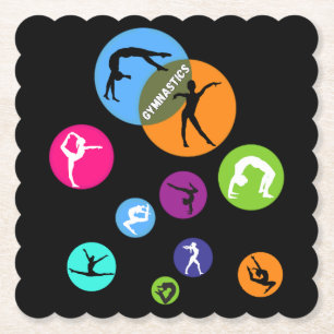 Gymnastics Bubble Paper Coaster