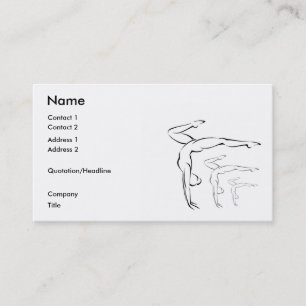 Gymnastics Business Card