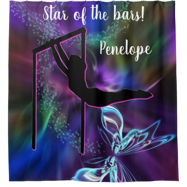 Gymnastics Butterfly Star of the Bars Personalized (Front)
