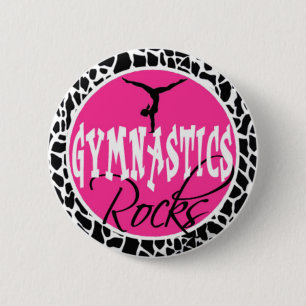 Gymnastics button pin "gymnast gifts"