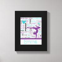 Gymnastics Canvas Gym Art Personalized