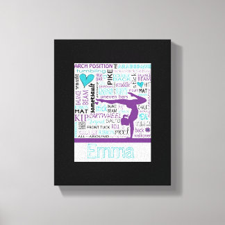 Gymnastics Canvas Gym Art Personalized