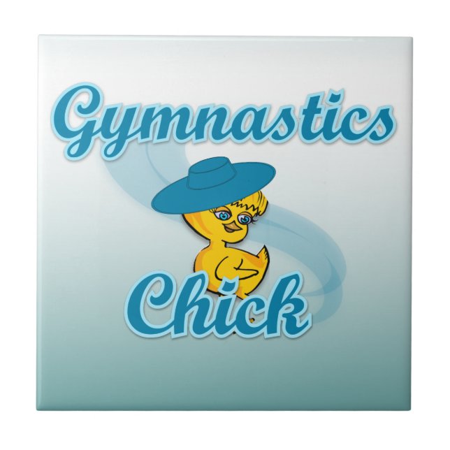 Gymnastics Chick #3 Tile (Front)