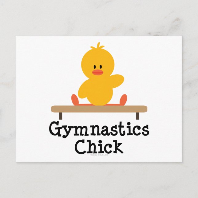 Gymnastics Chick Postcard (Front)