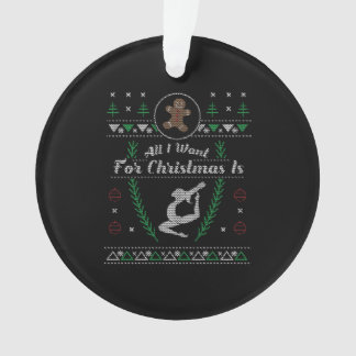 Gymnastics Christmas Ugly Gymnast Shirt Ornament