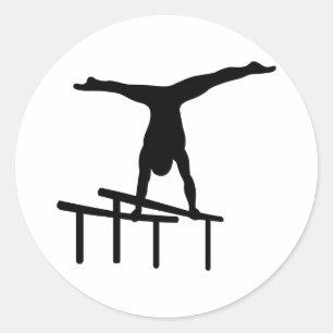 Gymnastics Classic Round Sticker