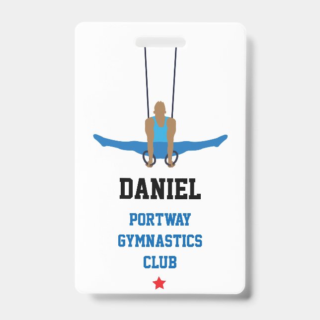 Gymnastics Club Custom Badge (Front)