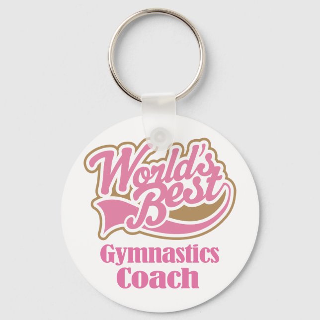 Gymnastics Coach Gift Keychain (Front)