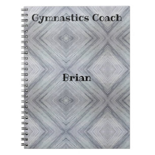 Gymnastics Coach Personalized Spiral Notebook