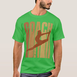 Gymnastics Coach Retro Silhouette friends T-Shirt