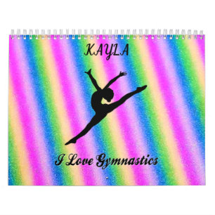 GYMNASTICS  COLORFUL CALENDAR PERSONALIZED 2022.