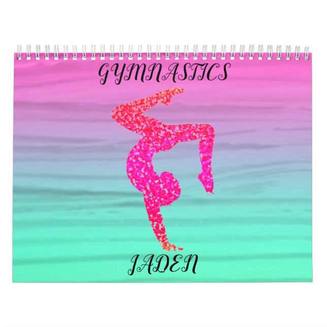 GYMNASTICS  COLORFUL CALENDAR PERSONALIZED 2022. (Cover)