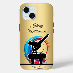 Gymnastics Colorful "logo" elegant Personalize iPhone 15 Case