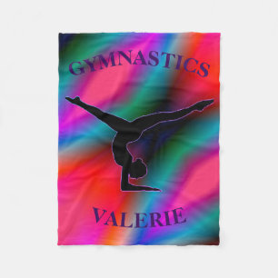Gymnastics Colourful Fleece Blanket